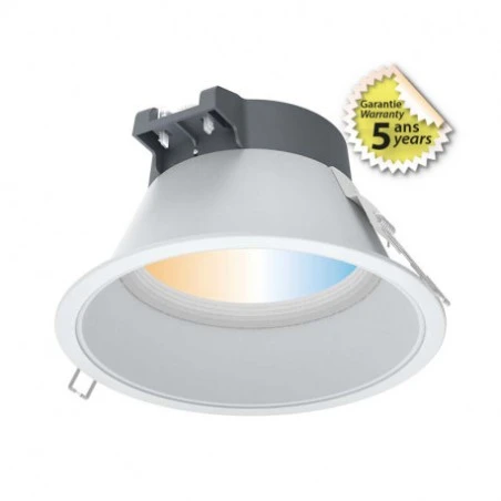 Downlight LED Rond 30W Ø217 CCT Basse Luminance - Blanc 1 Downlight LED Rond 30W Ø217 CCT Basse Luminance - Blanc