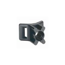 Embase Noire Protégée Uv à Visser Fixable Par Cheville Ou Goujon Ø5mm Ou Vis Fraisée Ø5mm - LEGRAND 031950