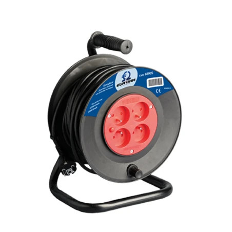 Enrouleur 3G 1,5mm² - 25m - Noir 1 Enrouleur 3G 1,5mm² - 25m - Noir