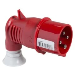 Schneider® Fiche Mobile Indus. Coudée 90° - 32 A - 3P+T - 380-415 V CA - IP44 - PRATIKA