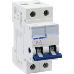 Interrupteur-sectionneur 2P - 63A - AC22A - à Coupure Pleinement Visible