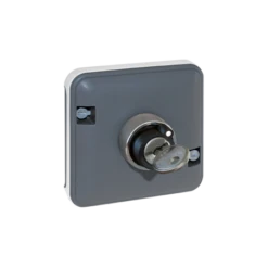 Interrupteur à Clé étanche à Encastrer - 2 Positions - Gris