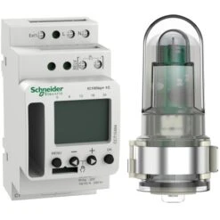 Schneider® Interrupteur Crépusculaire Programmable - 1 Canal - Smart - Acti9 IC100kp+