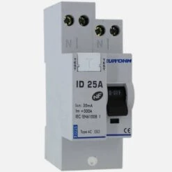 Interrupteur Différentiel 25A - 1P+N - 30mA - Type AC - Eur'ohm 23225