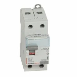 Interrupteur Différentiel 2P 230V~ 63A Type AC 30mA - 2 Modules LEGRAND