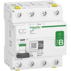 Schneider® Interrupteur Différentiel Acti9 - 4P - 40A - 300mA - Type B - SI - 400V