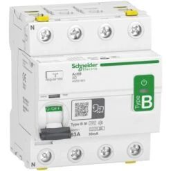 Schneider® Interrupteur Différentiel Acti9 - 4P - 63A - 30mA - Type B - SI - 400V