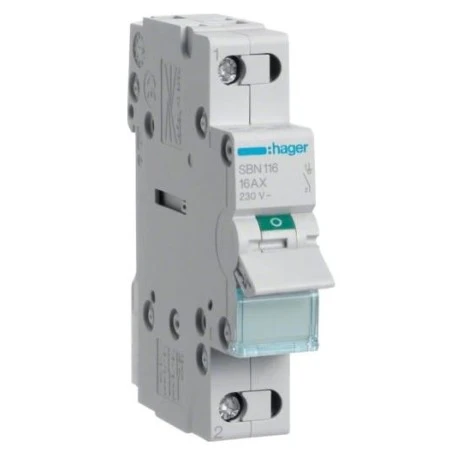 Interrupteur Modulaire 1 Pôle 16A 1 Interrupteur Modulaire 1 Pôle 16A