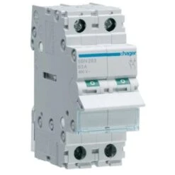 Interrupteur Modulaire 2 Pôles 63A