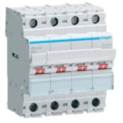 Interrupteur Modulaire 4 Pôles 40A