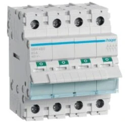 Interrupteur Modulaire 4 Pôles 80A