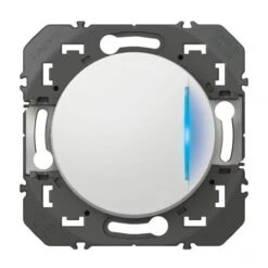 Legrand Interrupteur Ou Va-et-vient Avec Voyant Lumineux DOOXIE 10AX 250V~ Finition Blanc