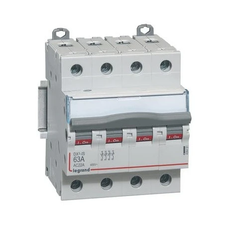 Interrupteur-sectionneur DX³-IS 4P 400V~ - 63A - 4 Modules LEGRAND 1 Interrupteur-sectionneur DX³-IS 4P 400V~ - 63A - 4 Modules LEGRAND