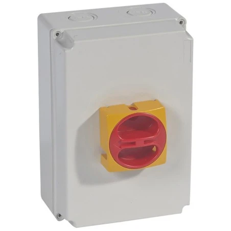 Legrand Interrupteur-sectionneur Rotatif Complet De Proximité - Tétrapolaire Neutre à Gauche - 50A 1 Legrand Interrupteur-sectionneur Rotatif Complet De Proximité - Tétrapolaire Neutre à Gauche - 50A