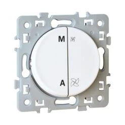 Interrupteur VMC SQUARE - 2 Vitesses - Blanc