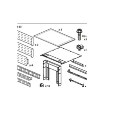 Legrand Kit Caisson DMX³2500 Et DMX³4000 Pour Armoire Largeur 36 Modules Profondeur 725mm Pour Formes XL³