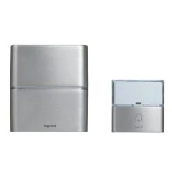 Legrand Kit Carillon Radio Sans Fil Sérénité Simple à Piles - Aluminium