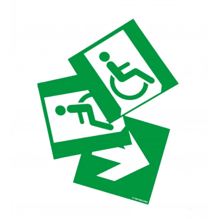 Kit Pictogrammes PMR Pour Modèle ONE - BLOC TECH 1 Kit Pictogrammes PMR Pour Modèle ONE - BLOC TECH