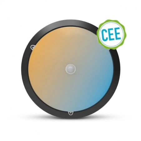 LED Hublot Rond Ø300 Noir 15W CCT 3000/4000/6000°K + Détecteur IR 1 LED Hublot Rond Ø300 Noir 15W CCT 3000/4000/6000°K + Détecteur IR