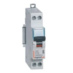 Legrand Disjoncteur 10A Courbe C 6kA 1P+N 230V~ - 1 Module - Arrivée Et Sortie Borne à Vis