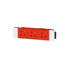 LEGRAND - Prise De Courant Triple 3x2P+T Surface Rouge à Détrompage Soluclip Pour Goulotte Mosaic à Clippage Direct 6 Modules -Maison Moderne Electricite legrand prise de courant triple 3x2pt surface rouge a detrompage soluclip pour goulotte mosaic a clippage direct 6 modules 2