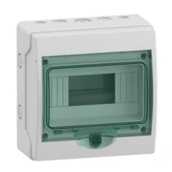 Schneider® Mini Coffret Kaedra En Saillie - 1 X 8 Modules - IP65 - Porte Transparente