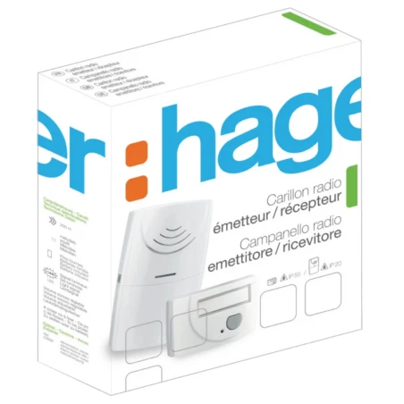 Pack Carillon Radio à Piles - 3 Mélodies (BP Sonnette + Récepteur + Alimentations) 1 Pack Carillon Radio à Piles - 3 Mélodies (BP Sonnette + Récepteur + Alimentations)