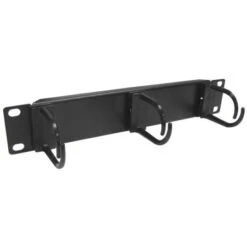Panneau De Gestion De Câbles 1U - 10" - 3 Anneaux - Noir