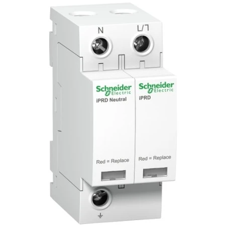 Schneider® Parafoudre Acti9, IPRD 8r - 8 KA 350V 1PN Avec Report Signalisation 1 Schneider® Parafoudre Acti9, IPRD 8r - 8 KA 350V 1PN Avec Report Signalisation