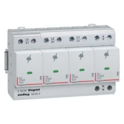 Legrand Parafoudre Protection Instal. De Risque Très élevé T1 + T2 Iimp 25kA/pôle - 3P+N - 8 Modules
