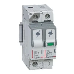 Legrand Parafoudre Type T2 Imax 20kA/pôle - 1P+N 320V~ - 2 Modules