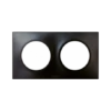 Plaque Carrée 2 Postes SQUARE - Entraxe 71mm - Anthracite
