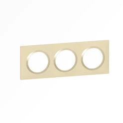 Legrand Plaque Carrée 3 Postes DOOXIE - Dune