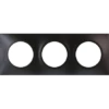 Plaque Carrée 3 Postes SQUARE - Entraxe 71mm - Anthracite