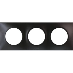 Plaque Carrée 3 Postes SQUARE - Entraxe 71mm - Anthracite