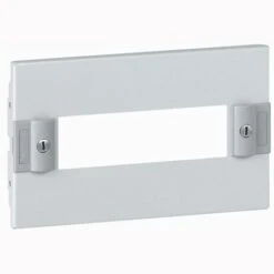 Plastron Métal 1/4 Tour Pour Appareils Modulaires Sur Rail En Gaine à Câbles XL³400 - H 150mm - LEGRAND 020303