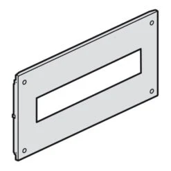 Legrand Plastron Métal à Vis Pour Appareils Modulaires Dans XL³4000 Ou XL³800 - Haut. 150mm - 24 Modules