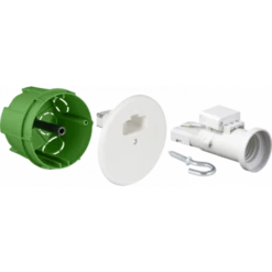 Points De Centre DCL Maçonnerie + Douille E27 - Ø 65 Mm