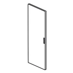 Legrand Porte Métal Réversible Galbée Pour Armoire XL³4000 Larg. 725mm Et Haut. Ext. 2000mm