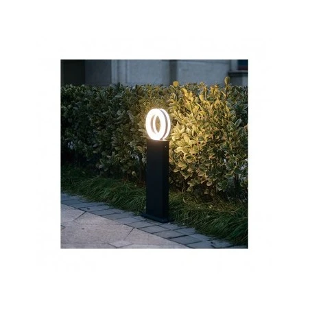 Potelet Rectangulaire LED 12W 3000°K Diffuseur Rond - 0,5m 1 Potelet Rectangulaire LED 12W 3000°K Diffuseur Rond - 0,5m