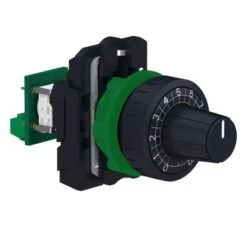 Schneider® Potentiomètre Complet Ø22 - 47kΩ - Raccordement Sur Bornier