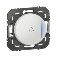 Legrand Poussoir Lumineux Marquage Sonnette DOOXIE à équiper D'un Voyant - Blanc