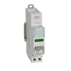 Legrand Poussoir Modulaire Double Fonction Contact 1 NO + Voyant LED Vert 110V~ à 400V~ - 1 Module