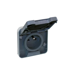 Prise étanche 2P+T à Encastrer 16A - Gris