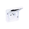 Prise étanche 2P+T - Blanc