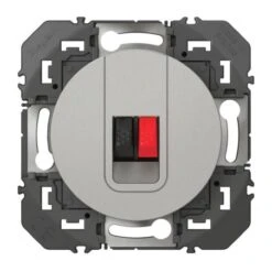 Legrand Prise Haut-parleur Simple DOOXIE Finition Alu