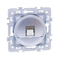 Prise RJ45 SQUARE Cat5E Grade1 UTP - 250V - Silver