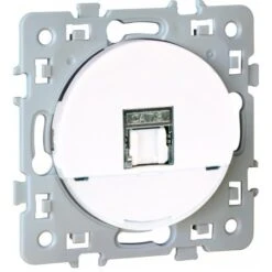 Prise RJ45 SQUARE Cat6 Grade3 - Multimédia STP - 250V - Blanc