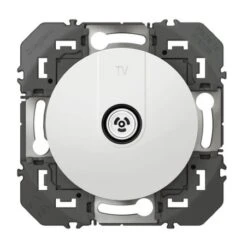 Legrand Prise TV Simple étoile Blindée DOOXIE Finition Blanc