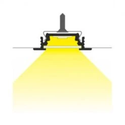 Profilé Rainure Aluminum Anodisé 1m - LED - 14,4mm - Miidex -Maison Moderne Electricite profile rainure aluminum anodise 1m led 144mm miidex 2